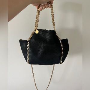 Mini Tote - Stella McCartney Falabella Black Chain